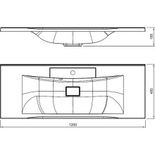 Раковина Florentina Прима 120 10.010.01200.001 Белая