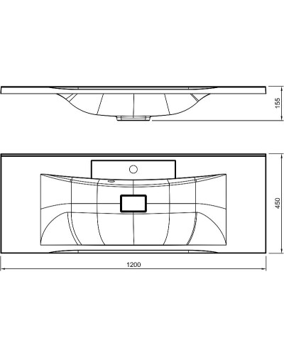 Раковина Florentina Прима 120 10.010.01200.001 Белая