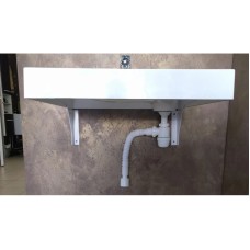 Раковина над стиральной машиной 60х54,5 см с кронштейнами Velvex Lea rkLEA.60-81