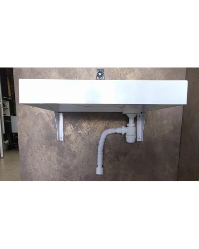 Раковина над стиральной машиной 60х54,5 см с кронштейнами Velvex Lea rkLEA.60-81