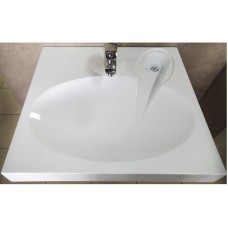 Раковина над стиральной машиной 60х54,5 см с кронштейнами Velvex Lea rkLEA.60-81