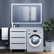 Раковина над стиральной машиной Uperwood Cosmos (120 см, левая)