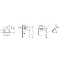 Раковина Ideal Standard Connect Space Arc 45 E793101 Euro White