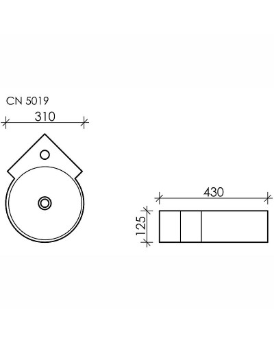 Раковина Ceramica Nova Element 31 CN5019 Белая
