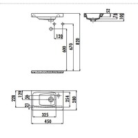 Раковина Creavit Memory 45 MY045-00CB00E-0000 Белая