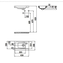Раковина Creavit Memory 45 MY045-00CB00E-0000 Белая