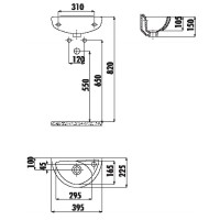 Раковина Creavit Trend 40 TP040-00CB00E-0000 Белая