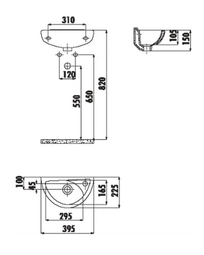 Раковина Creavit Trend 40 TP040-00CB00E-0000 Белая