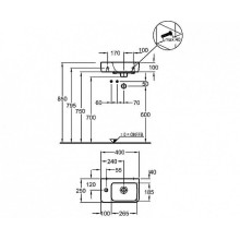 Раковина Geberit Renova Nr.1 Comprimo 40 L 276240000 Белая