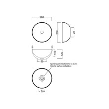 Раковина-чаша Hatria Happy Hour 25 Y5A501 Белая
