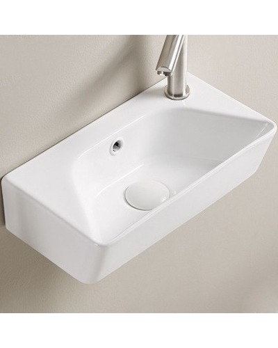 Раковина CeramaLux 40 78578L Белая глянцевая