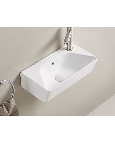 Раковина CeramaLux 40 78578L Белая глянцевая