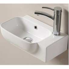 Раковина CeramaLux 40 78580L Белая глянцевая