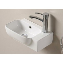 Раковина CeramaLux 40 78580L Белая глянцевая