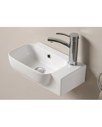 Раковина CeramaLux 40 78580L Белая глянцевая