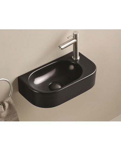 Раковина CeramaLux 40 78204LB Черная глянцевая