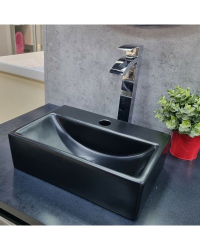 Раковина CeramaLux 36 9135-1MB Черная матовая