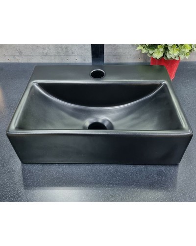 Раковина CeramaLux 36 9135-1MB Черная матовая