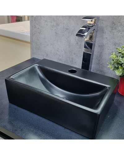 Раковина CeramaLux 36 9135-1MB Черная матовая