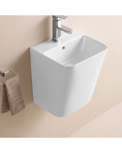 Раковина CeramaLux 38 500Q Белая глянцевая