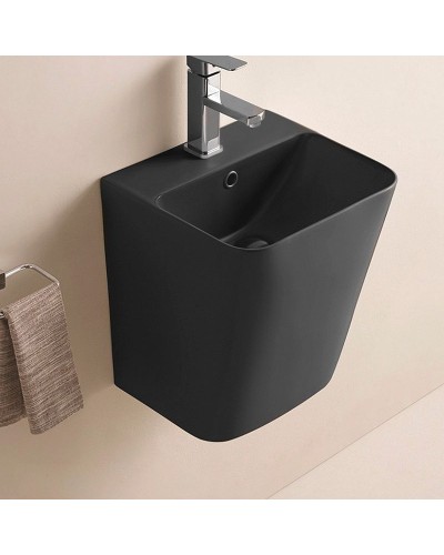 Раковина CeramaLux 38 500QMB Черная матовая