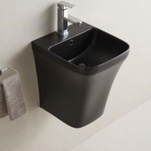 Раковина CeramaLux 36 500PMB Черная матовая