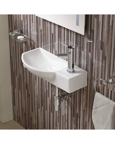 Раковина WeltWasser Aisbach 7945 GL-WT R 45 10000008691 Белая глянцевая