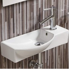 Раковина WeltWasser Aisbach 7945 GL-WT R 45 10000008691 Белая глянцевая