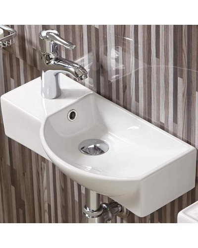 Раковина WeltWasser Aisbach 7950 GL-WT L 50 10000008692 Белая глянцевая