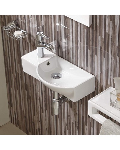 Раковина WeltWasser Aisbach 7950 GL-WT L 50 10000008692 Белая глянцевая