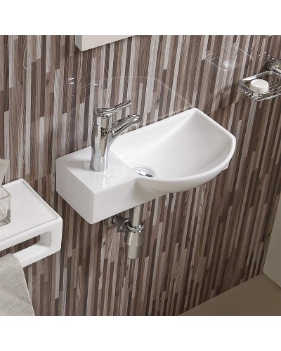 Раковина WeltWasser Aisbach 7950 GL-WT L 50 10000008692 Белая глянцевая