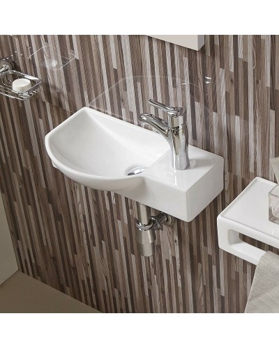 Раковина WeltWasser Aisbach 7950 GL-WT R 50 10000008693 Белая глянцевая