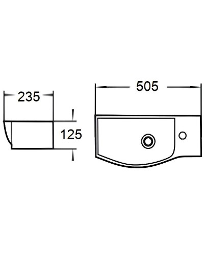 Раковина WeltWasser Aisbach 7950 GL-WT R 50 10000008693 Белая глянцевая