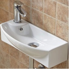 Раковина WeltWasser Aisbach 7946 GL-WT L 45 10000008694 Белая глянцевая