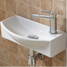 Раковина WeltWasser Aisbach 7946 GL-WT R 45 10000008695 Белая глянцевая