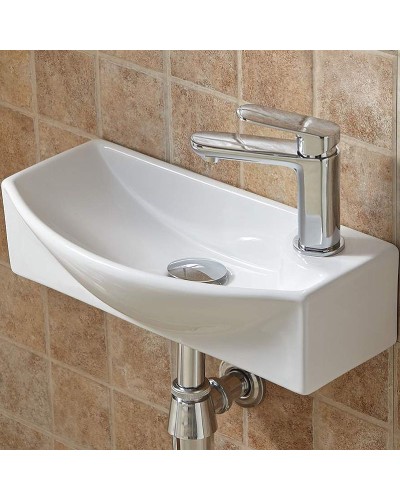 Раковина WeltWasser Aisbach 7946 GL-WT R 45 10000008695 Белая глянцевая