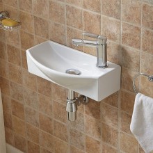 Раковина WeltWasser Aisbach 7946 GL-WT R 45 10000008695 Белая глянцевая