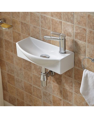 Раковина WeltWasser Aisbach 7946 GL-WT R 45 10000008695 Белая глянцевая