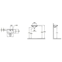 Раковина Jacob Delafon Odeon Up 40 E4799G-00 Белая