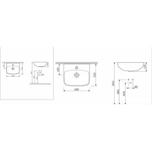 Раковина AM.PM Inspire 38 C504811WH Белая
