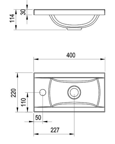 Раковина Ravak Classic 40 XJD01140000 Белая
