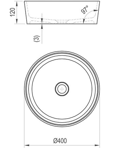Раковина-чаша Ravak Moon 1 40 XJN01300000 Белая