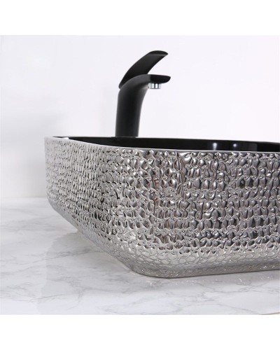 Раковина-чаша Mira 39 MR-3939BS Черная Серебро