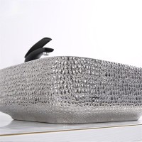 Раковина-чаша Mira 39 MR-3939BS Черная Серебро