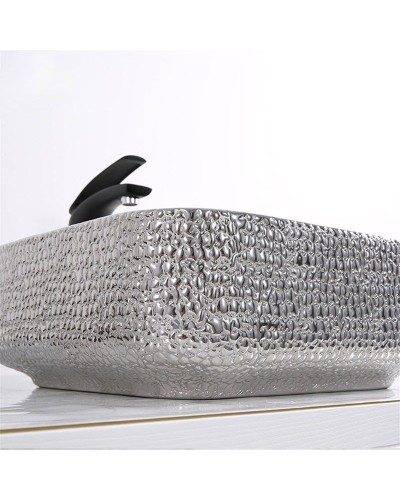 Раковина-чаша Mira 39 MR-3939BS Черная Серебро