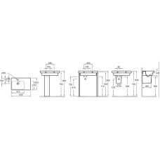 Раковина с правым крылом 65 см Jacob Delafon Odeon Up E4757G-00