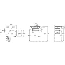 Раковина 60x40 см Jacob Delafon Stillness E1300-00