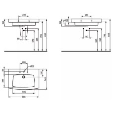 Раковина 70 см Ideal Standard Ventuno T001701