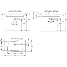 Раковина 100 см Ideal Standard Ventuno T001901