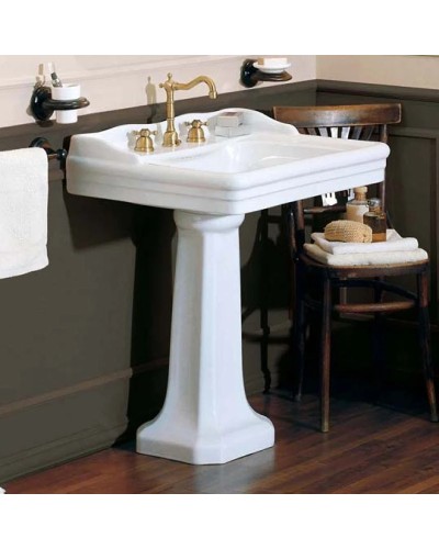 Раковина 76х59,5 см с одним отверстием под смеситель Azzurra Giunone GIU200/ALZAbix1